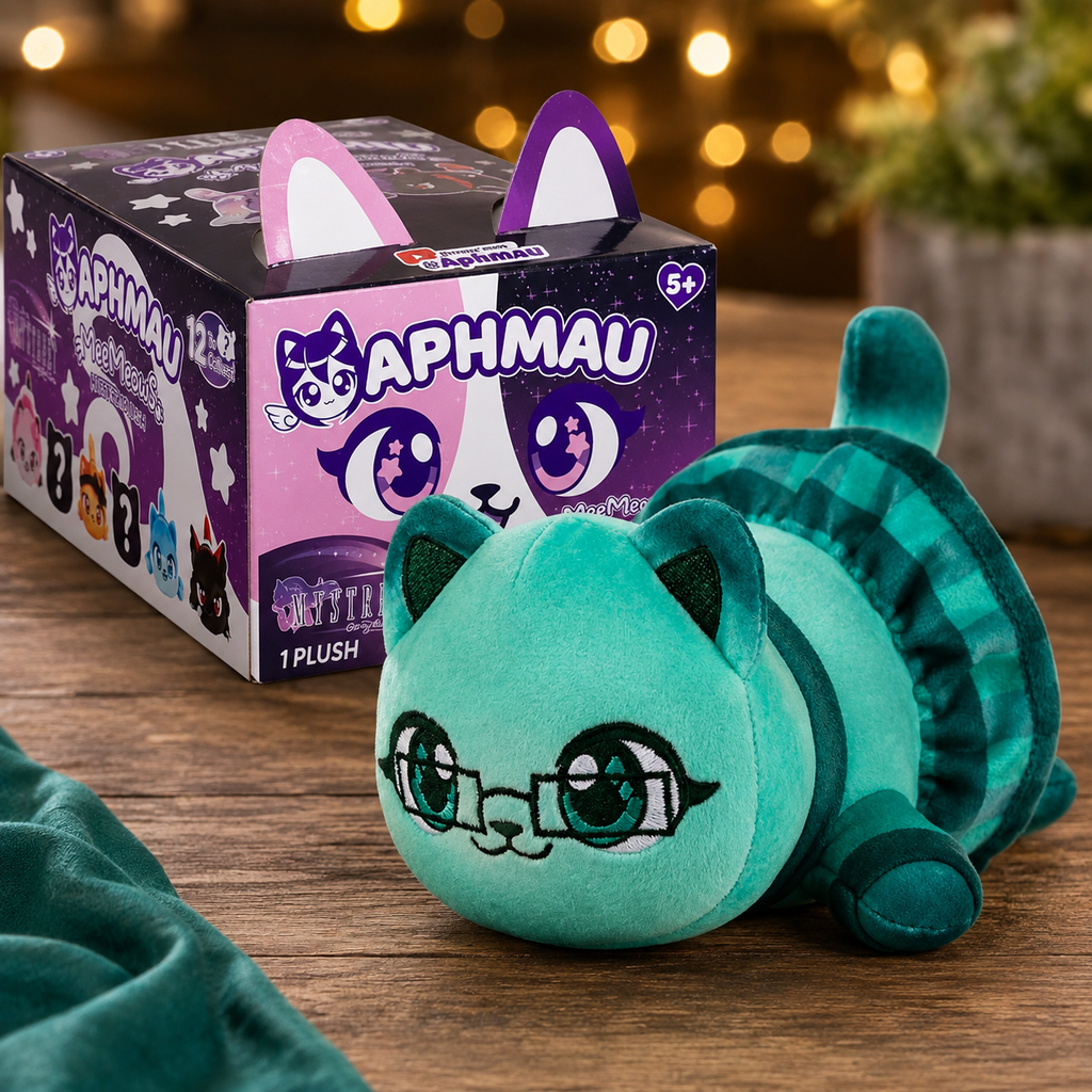 2026 Aphmau Mystreet Series Meemeows Plush "Kim Cat"- NEW!! opened to reveal