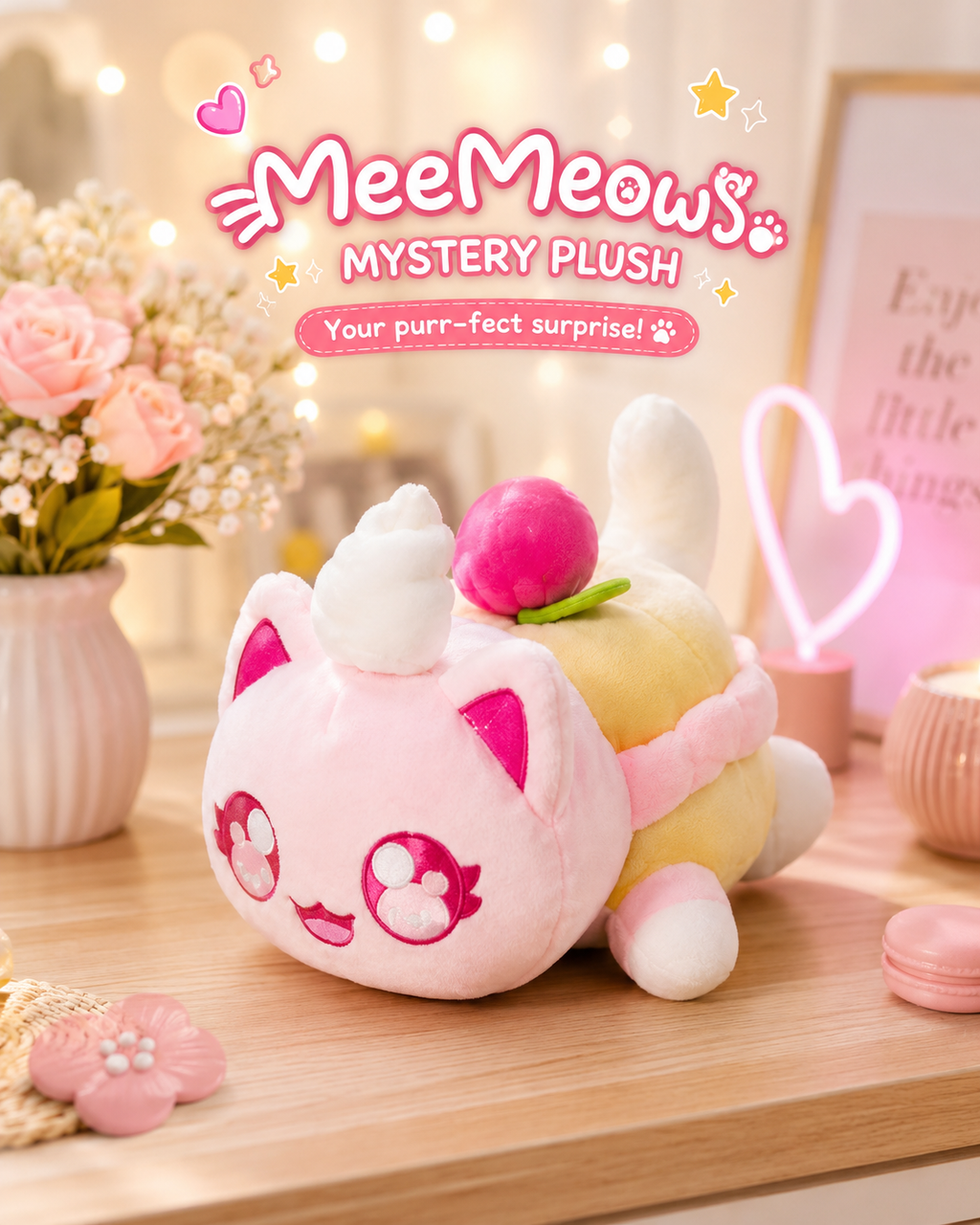 2026 Aphmau Bakery Series Meemeows Plush "Cream Puff Cat"