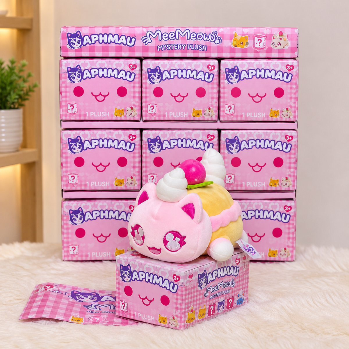 2026 Aphmau Bakery Series Meemeows Plush "Cream Puff Cat"