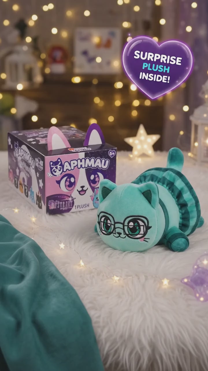 2026 Aphmau Mystreet Series Meemeows Plush "Kim Cat"- NEW!! opened to reveal